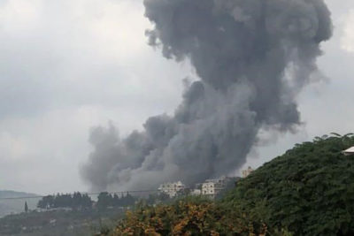 جنوب لبنان با انفجار مهیبی لرزید