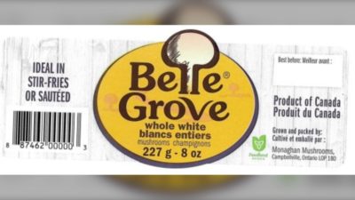 قارچ های شرکت Belle Grove بدلیل احتمال آلودگی باکتریایی فراخوانده شدند