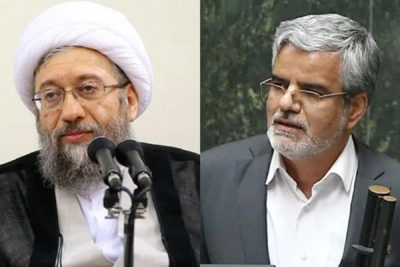 بدلیل شکایت آملی لاریجانی ، نماینده مجلس تهران به ۸ ماه حبس قطعی محکوم شد