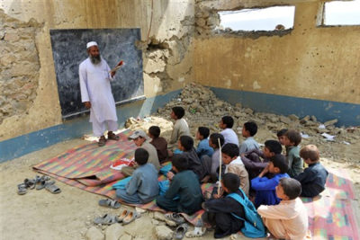 کلاس درس در افغانستان
