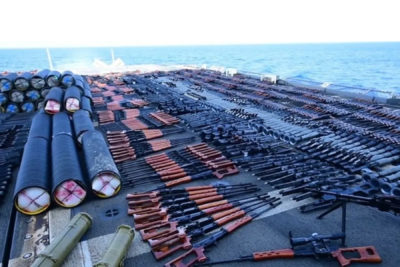 یک مقام پنتاگون : مبدا محموله اسلحه های توقیف شده در دریای عرب، ایران بوده است