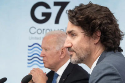 ترودو و بایدن در اجلاس جی-7 درباره بازگشایی مرز کانادا-ایالات‌متحده گفتگو کردند