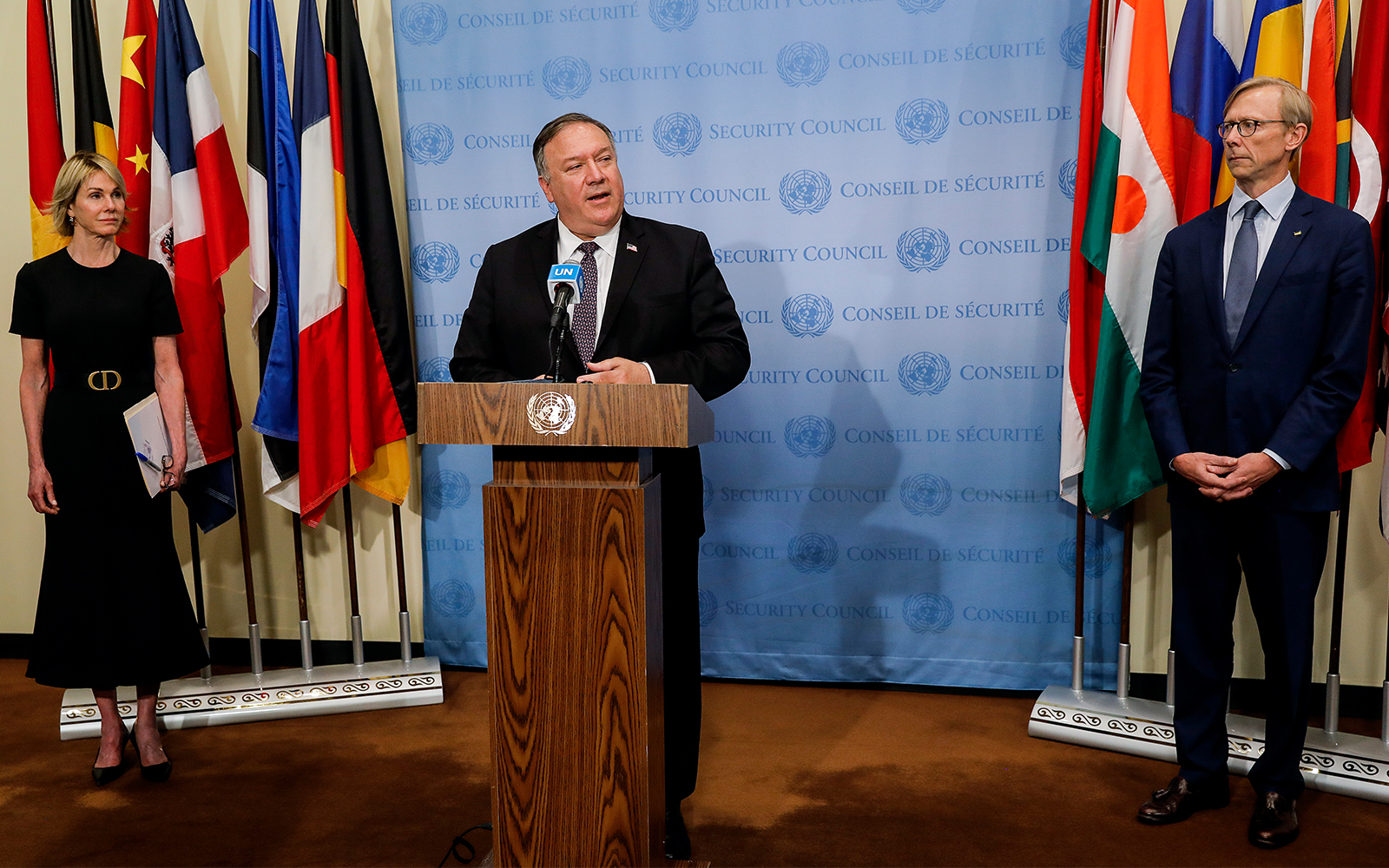 مایک پمپئو : امریکا آماده اجرای تحریم های گسترده سازمان ملل علیه ایران است