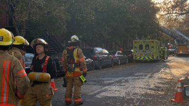 آتش سوزی گسترده یک ساختمان در مونترال باعث تخلیه ده ها خانواده از خانه های خود شد