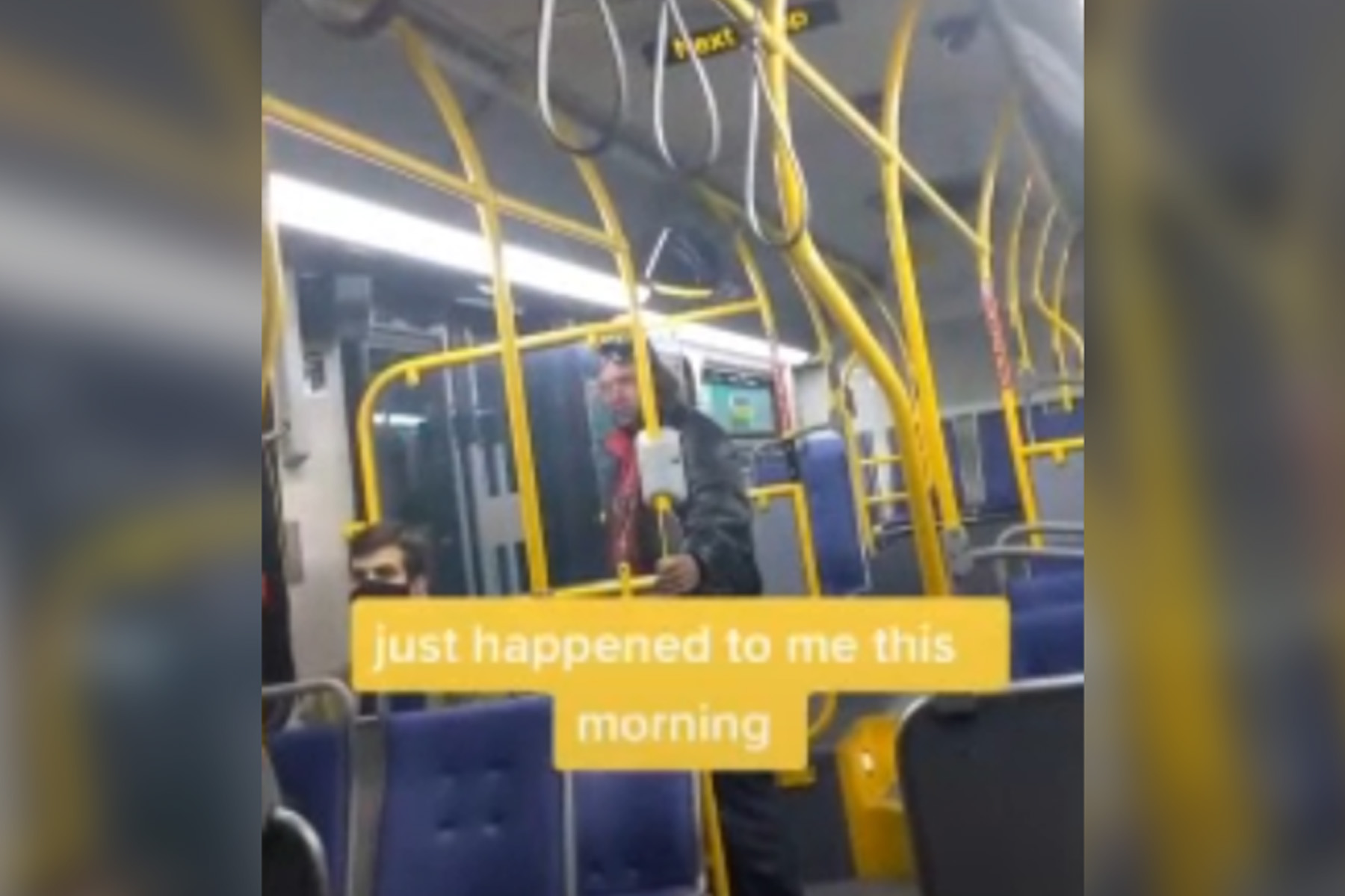 شکار یک حرکت نژاد پرستانه در اتوبوس مترو ونکوور توسط دوربین ها