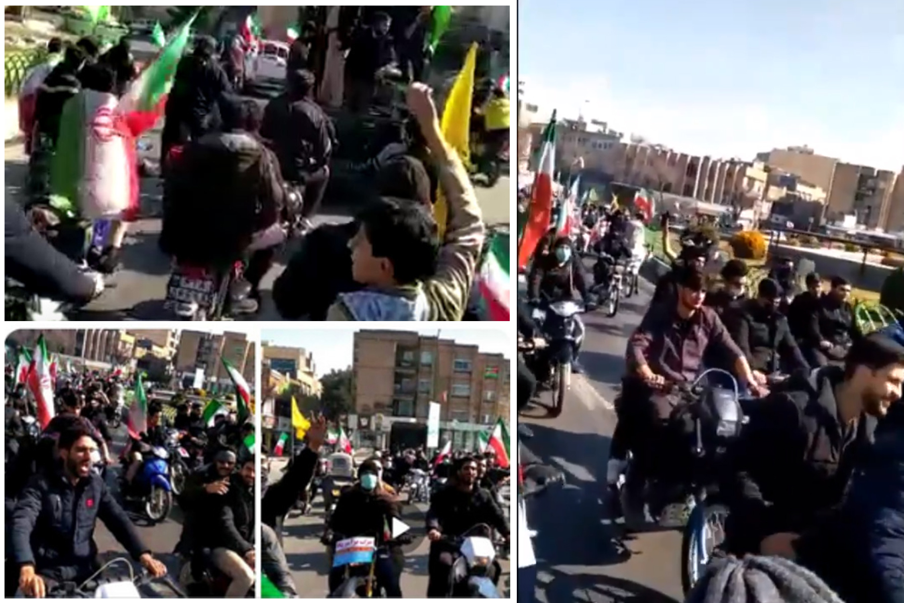 واکنش افراد حقیقی و حقوقی به شعار مرگ بر روحانی در راهپیمایی 22 بهمن ایران