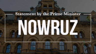 پیام تبریک نخست وزیر کانادا جاستین ترودو بمناسبت نوروز