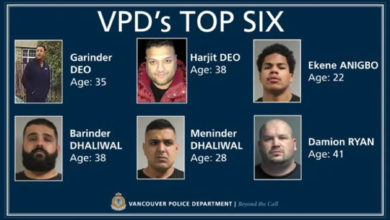 پلیس ونکوور می‌گوید این 6 تبهکار، امنیت عمومی را در معرض خطر قابل‌ توجهی قرار داده‌اند