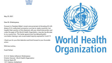 شهبانو فرح پهلوی از سازمان بهداشت جهانی خواستار ارسال واکسن کووید-19 اهدایی آمریکا به ایران شد