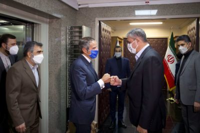 دیدار رافائل گروسی و محمد اسلامی در تهران ؛ توافق ایران و آژانس برای ادامه مذاکرات فنی