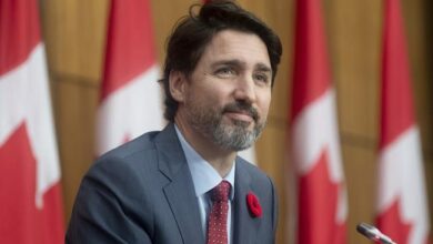 تصویر از نخست وزیر کانادا به مناسبت سال نو بیانیه صادر کرد