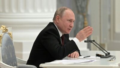 ولادیمیر پوتین رئیس جمهور روسیه از عملیات نظامی در اوکراین خبر داد