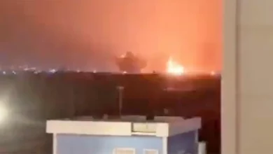تصویر از چندین فروند موشک بالستیک فاتح ۱۱۰ به پایگاه‌های نظامی آمریکا در استان اربیل عراق اصابت کردند