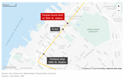 تیراندازی در ایستگاه مترو بروکلین منجر به چندین مجروح و بستری در بیمارستان شد