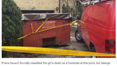 تصویر از پلیس گفت بقایای انسانی پیدا شده در زباله دانی تورنتو متعلق به یک دختر بچه است