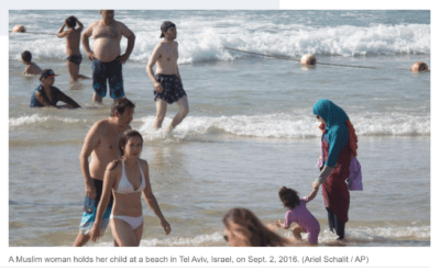 فرانسه پوشیدن لباس شنای اسلامی بورکینی را به دلایل مذهبی ممنوع می کند