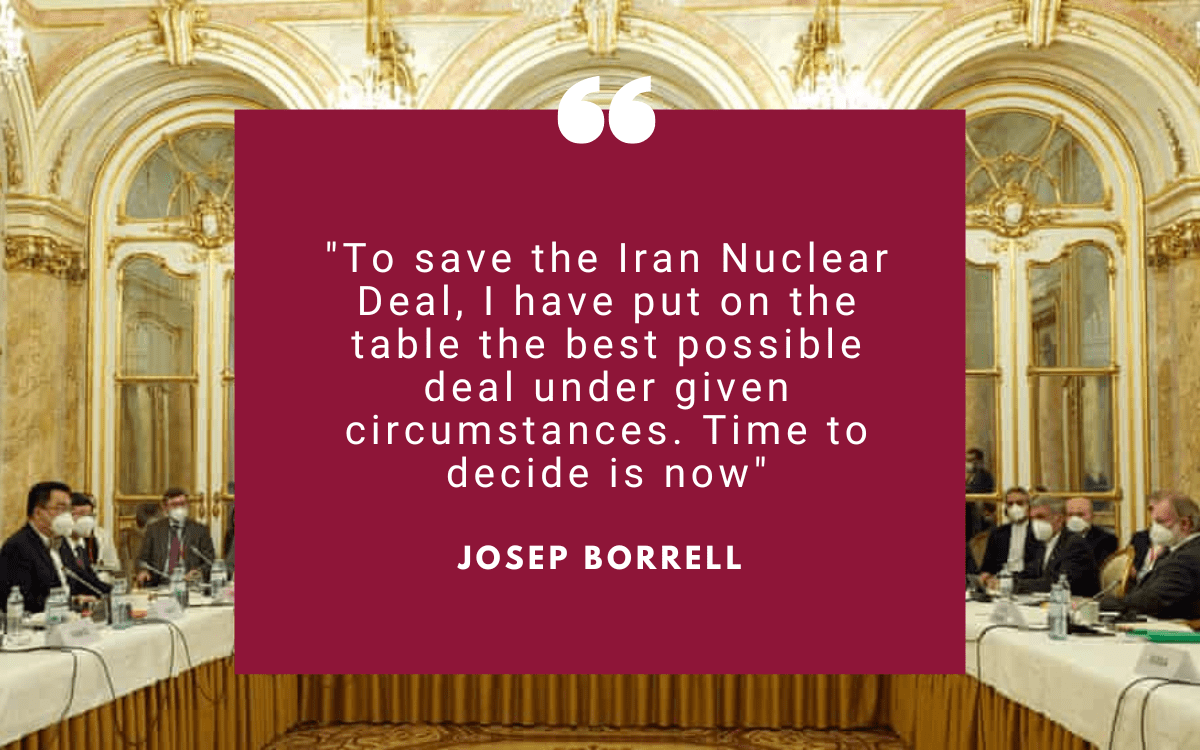 مذاکرات احیای برجام پایان یافت؛ تصمیم در مورد "متن نهایی" با دولت های ایران و ایالات متحده آمریکا است