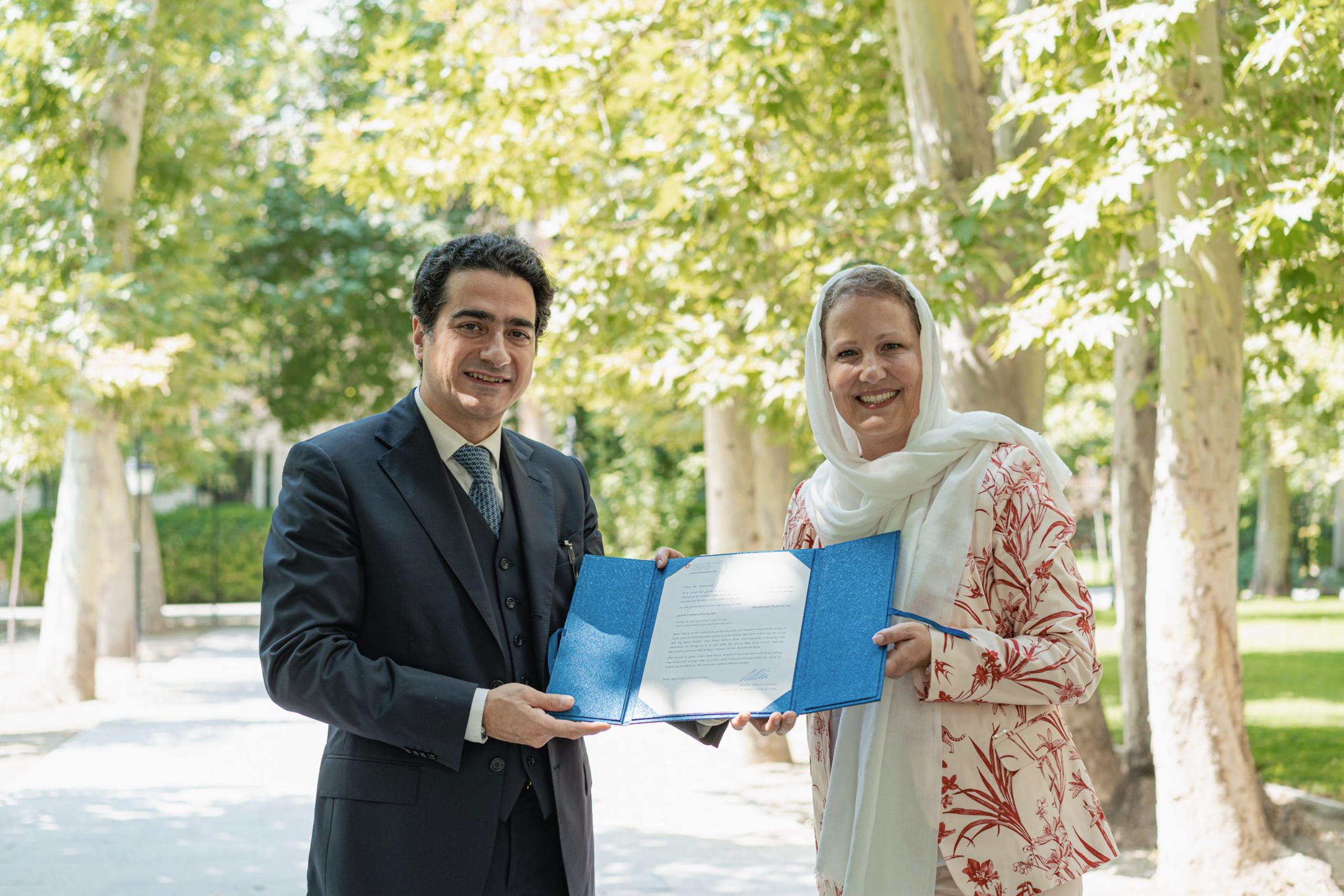 سفیر جدید سوئیس در تهران نادین اولیویه‌ری لوزانو از همایون شجریان قدردانی کرد