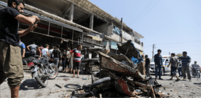 شمار کشته شدگان حمله موشکی روز جمعه به بازارچه شامل سوریه به 14 نفر افزایش یافت