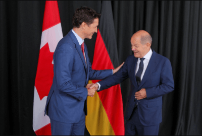 جاستین ترودو و اولاف شولتس برای صادرات انرژی و مواد معدنی حیاتی کانادا به آلمان تفاهم نامه امضا خواهند کرد