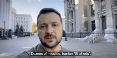 پهپادهای شاهد ایرانی توسط روسیه برای حملات رگباری روز دوشنبه به شهرهای اوکراین استفاده شدند