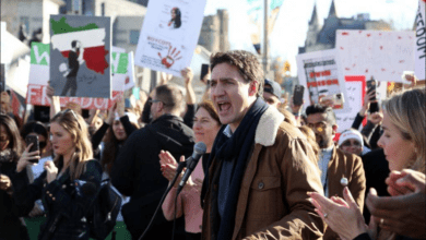 تصویر از جاستین ترودو در جمع ایرانیان در اتاوا گفت کانادا دیگر هرگز بهشتی برای قاتلان و سرکوبگران وابسته به رژیم دهشتناک ایران نخواهد بود