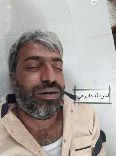 مقامات ایران جسد مردی را که از قبل کشته شده بود حلق آویز کردند