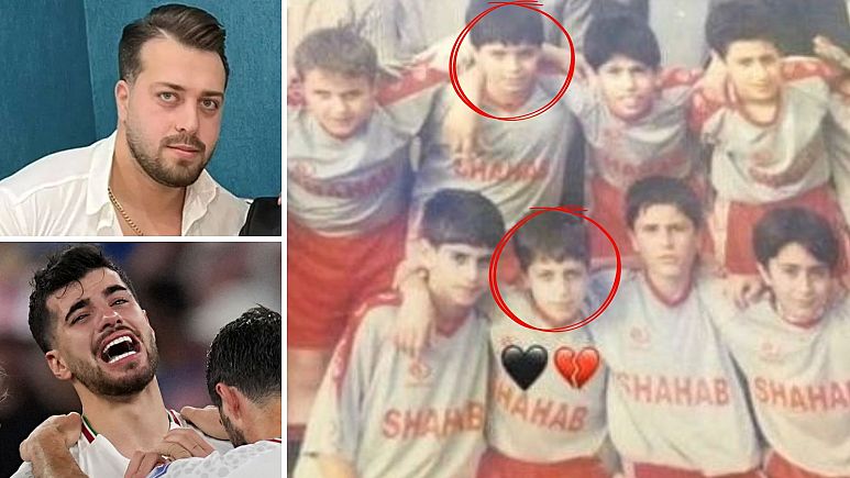 مهران سماک و سعید عزت اللهی دو هم بازی کودکی با سرنوشت متفاوت در شب بازی ایران و آمریکا