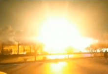تصویر از حمله پهپادی به تاسیسات نظامی در اصفهان توسط اسرائیل