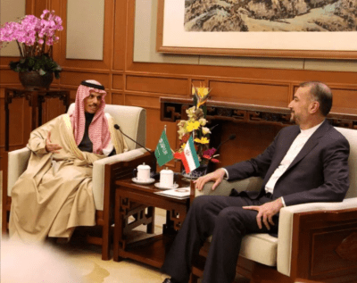 وزیر خارجه ایران با همتای عربستان سعودی در چین برای احیای روابط دیپلماتیک دیدار کرد