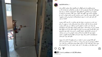 سپیده رشنو ضمن انتشار عکس یک در شکسته، جزییاتی از هجوم شبانه مأموران به خانه، بازداشت و بازجویی شدن خود را شرح داد