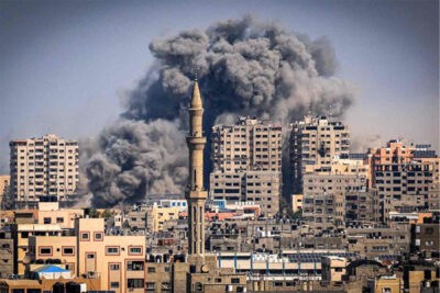 حملات ارتش اسرائیل به غزه و جنوب لبنان، همزمان با تشکیل جلسه «کابینه جنگ» نتانیاهو
