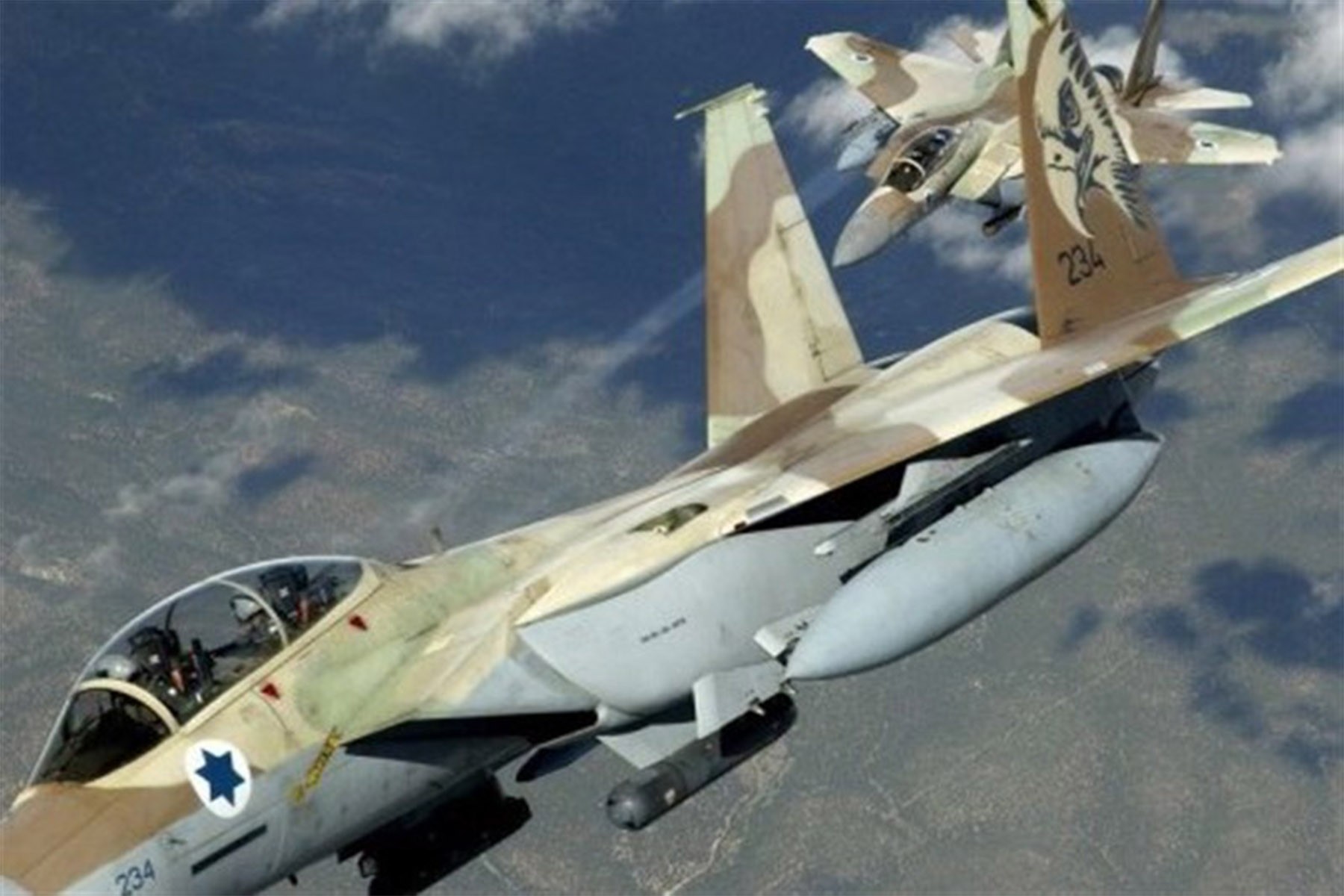 حملات هوایی اسرائیل به مواضع ایران در شرق سوریه