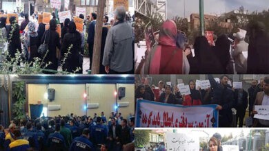 برگزاری تجمع اعتراضی صنفی در شهرهای مختلف ایران