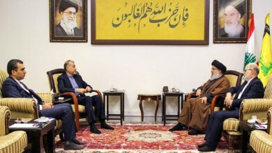 امیرعبداللهیان در لبنان با رهبر حزب الله و مقامات حماس و جهاد اسلامی دیدار کرد