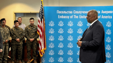 لوید آستین، وزیر دفاع ایالات متحده در کی‌یف: آمریکا در کنار اوکراین می‌ماند