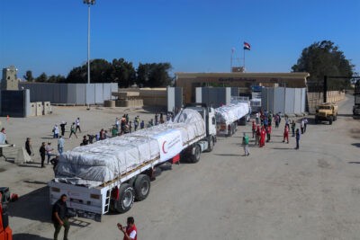 ارسال کمک بشردوستانه مستقیم از اسرائیل به غزه برای اولین بار از 7 اکتبر