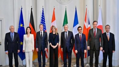 وزرای خارجه G7 ارسال تسلیحات کره شمالی و جمهوری اسلامی به روسیه را محکوم کردند