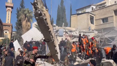 حمله هوایی اسرائیل به مقر حزب الله در شهر حلب سوریه