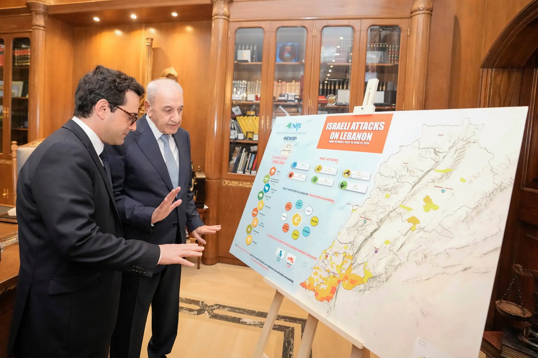 وزیر امور خارجه فرانسه برای گفتگو در مورد درگیری ها میان حزب الله و اسرائیل در لبنان به سر می برد