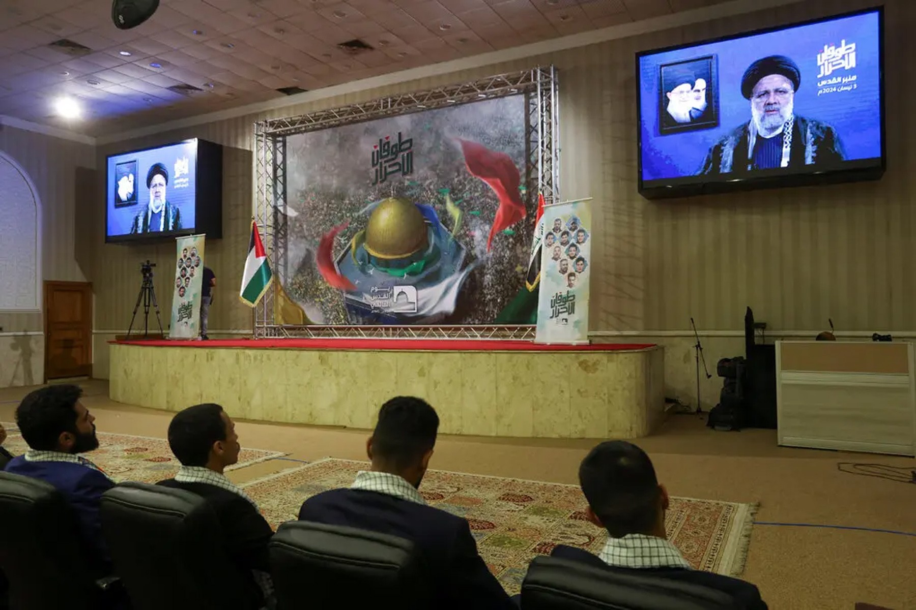 نمایش جمهوری اسلامی و شبه‌نظامیان نیابتی‌اش در کنفرانس تلویزیونی در آستانه روز قدس
