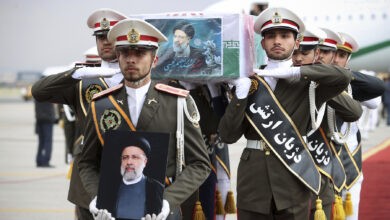 جنازه ابراهیم رئیسی رئیس جمهور جمهوری اسلامی وارد تهران شد