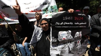 فلسطینی ها روز نکبه را در بحبوحه جنگ غزه و بحران انسانی جشن می گیرند